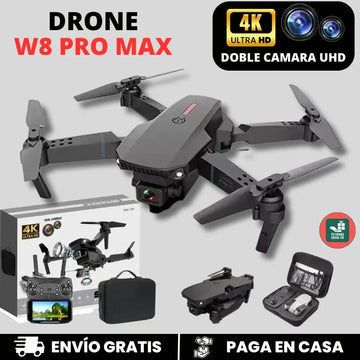 NUEVO DRONE  W8 PRO MAX 2025 CON INTELIGENCIA ARTIFICIAL + 2 BATERIAS ADICIONALES y ESTUCHE DE REGALO