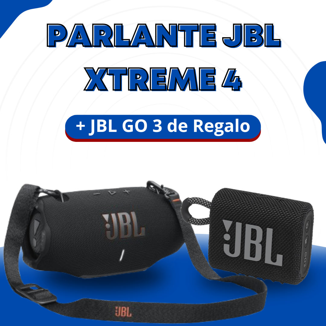 🔊 JBL Xtreme 4 + JBL GO 3 Regalo – ¡Sonido Premium y Potencia al Máximo