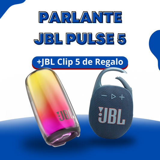 JBL Pulse 5  + Cip 5 Regalo – ¡Sonido Premium y Potencia al Máximo